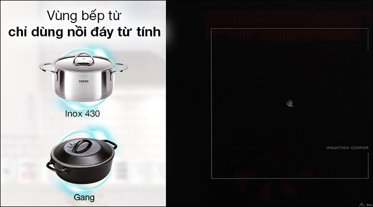 Các loại nồi, chảo thích hợp sử dụng