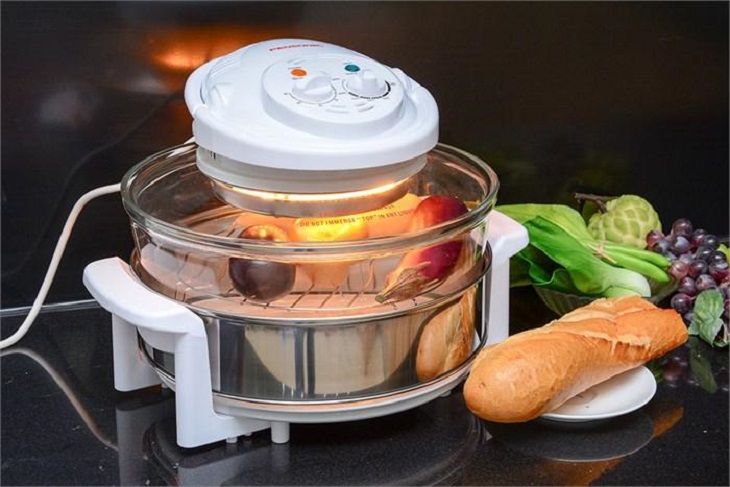 Dung lượng lò thủy tinh lớn có thể nướng nguyên cả con gà