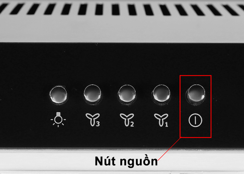 Tìm nút nguồn trên máy và ấn để khởi động