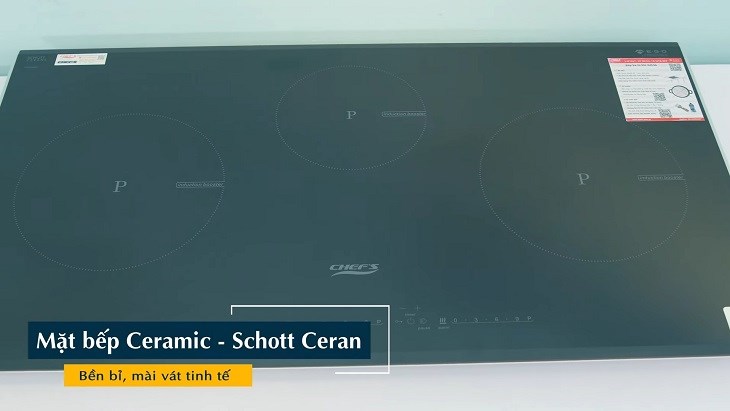 Đánh giá chi tiết Bếp từ 3 vùng nấu lắp âm Chef's EH - IH536