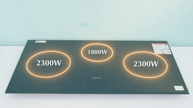 Đánh giá chi tiết Bếp từ 3 vùng nấu lắp âm Chef's EH - IH536