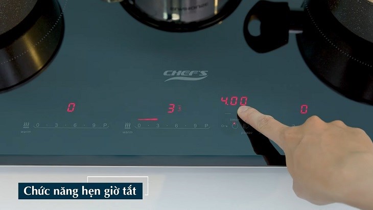 Đánh giá chi tiết Bếp từ 3 vùng nấu lắp âm Chef's EH - IH536