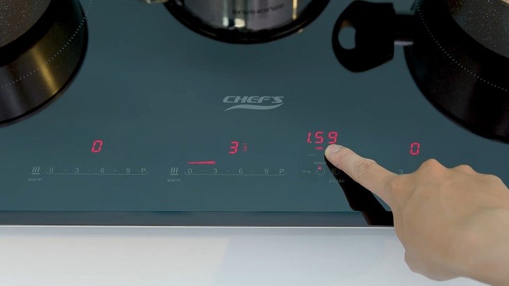 Đánh giá chi tiết Bếp từ 3 vùng nấu lắp âm Chef's EH - IH536