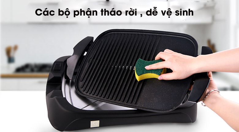 Vệ sinh bếp nướng điện sau khi dùng