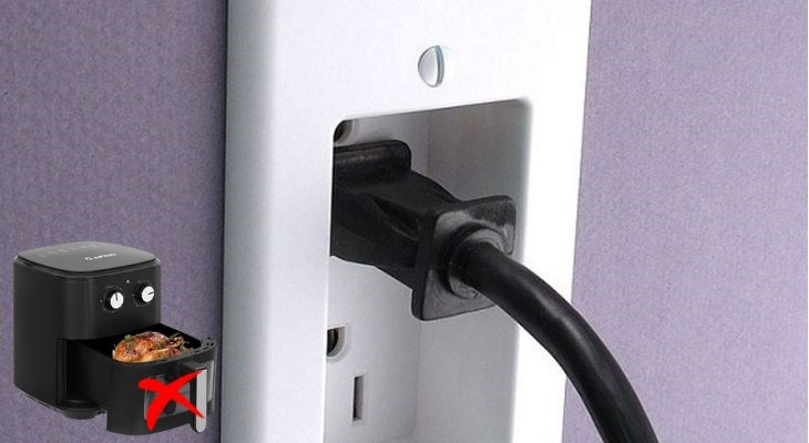 Nồi chiên không dầu Rapido SMART-7.0M 7 lít không hoạt động là do là do phích cắm bị lỏng