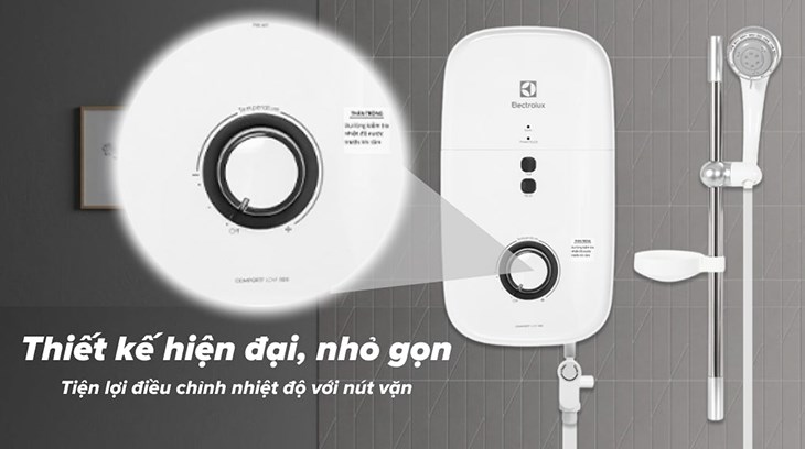 Máy nước nóng trực tiếp Electrolux 4500W EWE451KB-DWG2 có công suất hoạt động lên đến 4500W, hỗ trợ làm nóng nước nhanh chóng Máy nước nóng trực tiếp Electrolux 4500W EWE451KB-DWG2 có công suất hoạt động lên đến 4500W, hỗ trợ làm nóng nước nhanh chóng