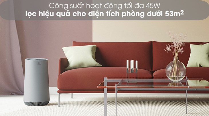 Máy lọc không khí Electrolux FA41-402GY 45W có khả năng lọc sạch bụi bẩn, mang đến không khí trong lành cho gia đình Máy lọc không khí Electrolux FA41-402GY 45W có khả năng lọc sạch bụi bẩn, mang đến không khí trong lành cho gia đình
