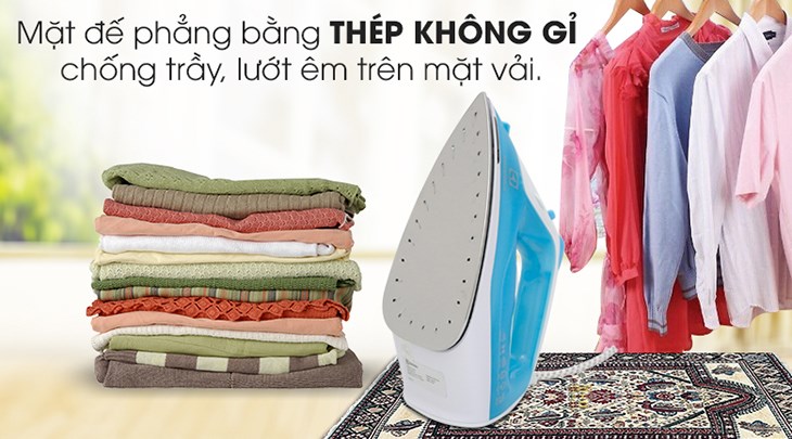 Bàn ủi hơi nước Electrolux ESI4017 1600W có thiết kế nhỏ gọn, thuận tiện di chuyển nhiều vị trí Bàn ủi hơi nước Electrolux ESI4017 1600W có thiết kế nhỏ gọn, thuận tiện di chuyển nhiều vị trí