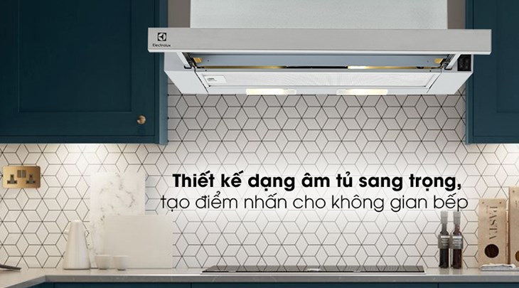 Máy hút mùi âm tủ Electrolux LFP216S có thiết kế âm tủ, giúp không gian sử dụng thêm sang trọng và thanh lịch hơn Máy hút mùi âm tủ Electrolux LFP216S có thiết kế âm tủ, giúp không gian sử dụng thêm sang trọng và thanh lịch hơn