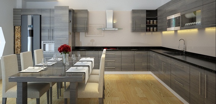 thiết kế màu sắc chủ đạo là ghi xám