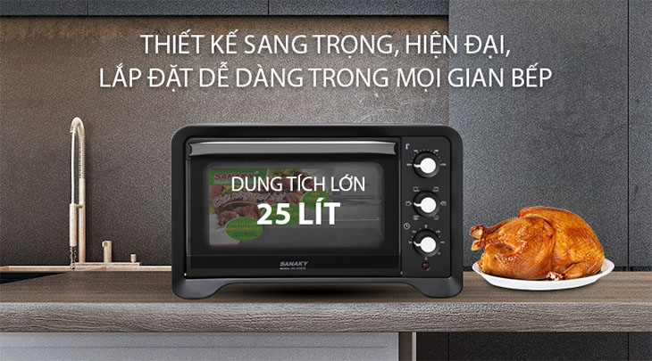 Lò nướng có dung tích trung bình (từ 20 - 35 lít)