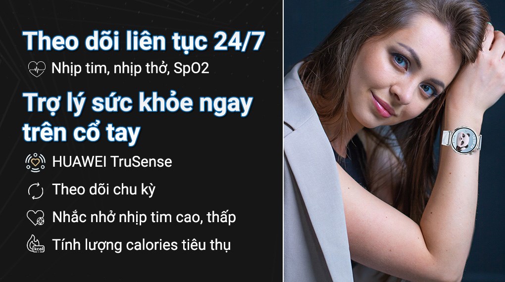 Đồng hồ thông minh Huawei Watch GT 5 41mm với tinh năng đo lường calo tiêu thụ dùng để xác định số năng lượng mà bạn đã tiêu hao