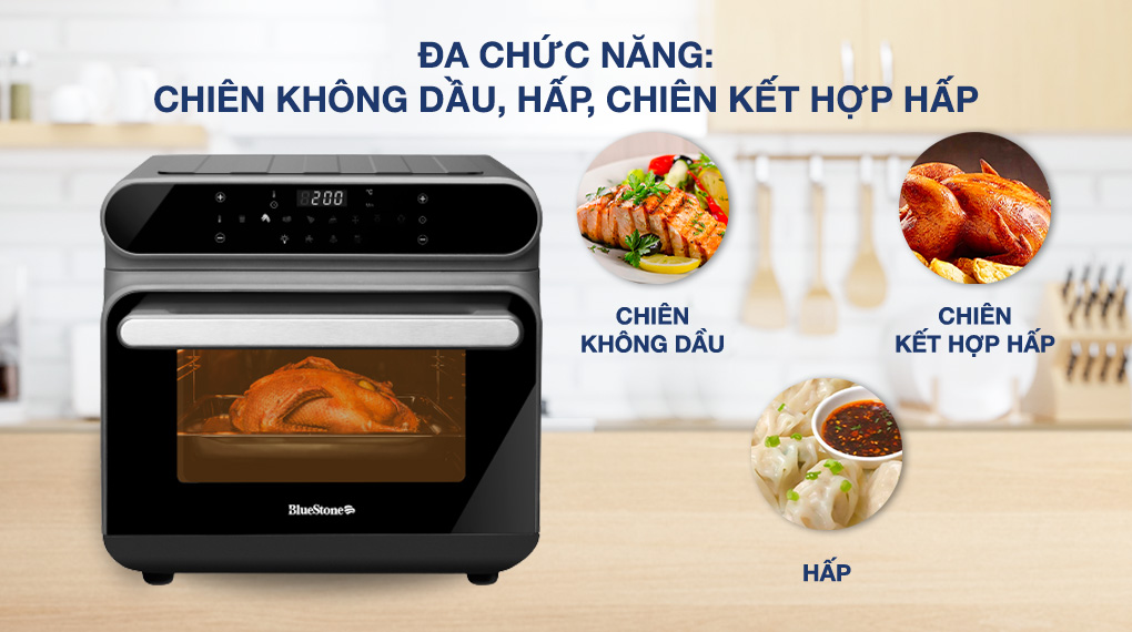 Lò chiên không dầu hơi nước BlueStone AFB-5895 24 lít - Dung tích