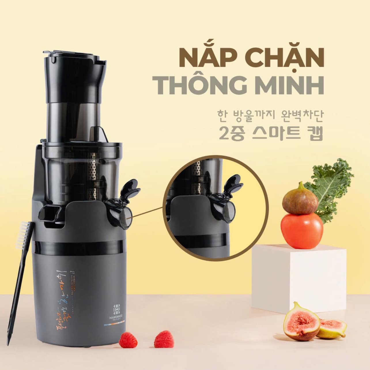 Nắp chặn chống nhỏ giọt thông minh, hạn chế rò rỉ nước ép, giữ cho khu vực ép luôn sạch sẽ Nắp chặn chống nhỏ giọt thông minh, hạn chế rò rỉ nước ép, giữ cho khu vực ép luôn sạch sẽ