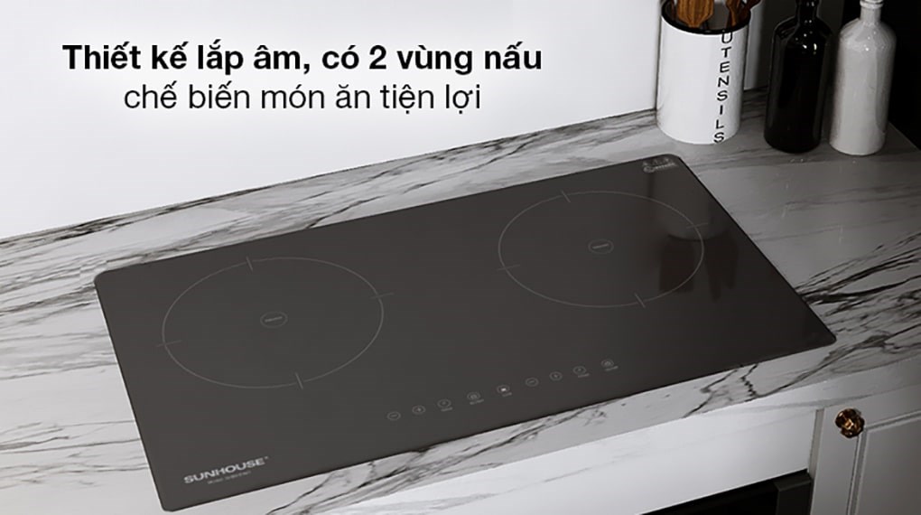 Bếp từ đôi lắp âm Sunhouse SHB9111MT