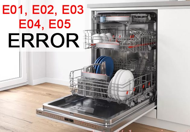 Mã lỗi máy rửa bát Bosch sms4eci14e lỗi E01, E02, E03, E04, E05  Mã lỗi máy rửa bát Bosch sms4eci14e lỗi E01, E02, E03, E04, E05