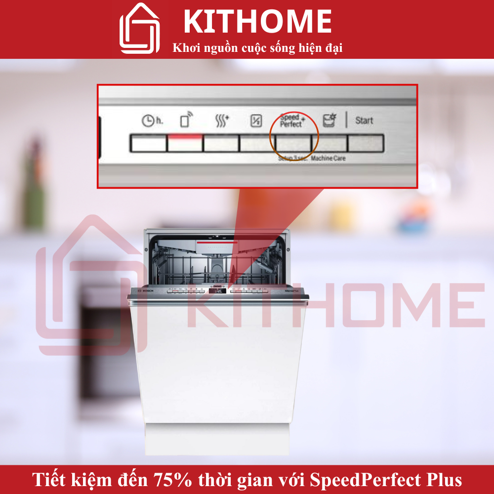SpeedPerfect Plus – tăng tốc độ rửa, tiết kiệm đến 75% thời gian