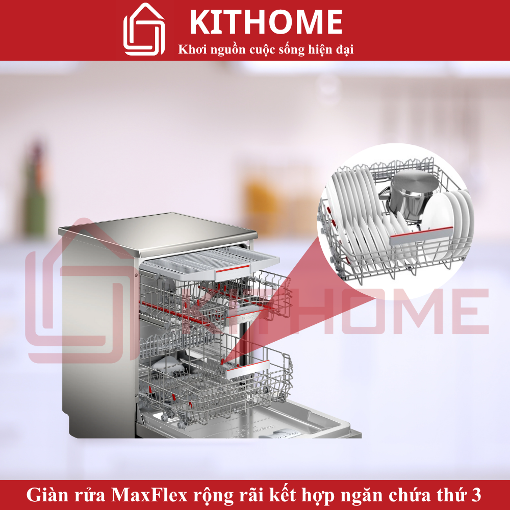Giàn Rửa MaxFlex + VarioDrawer + Rackmatic Linh Hoạt