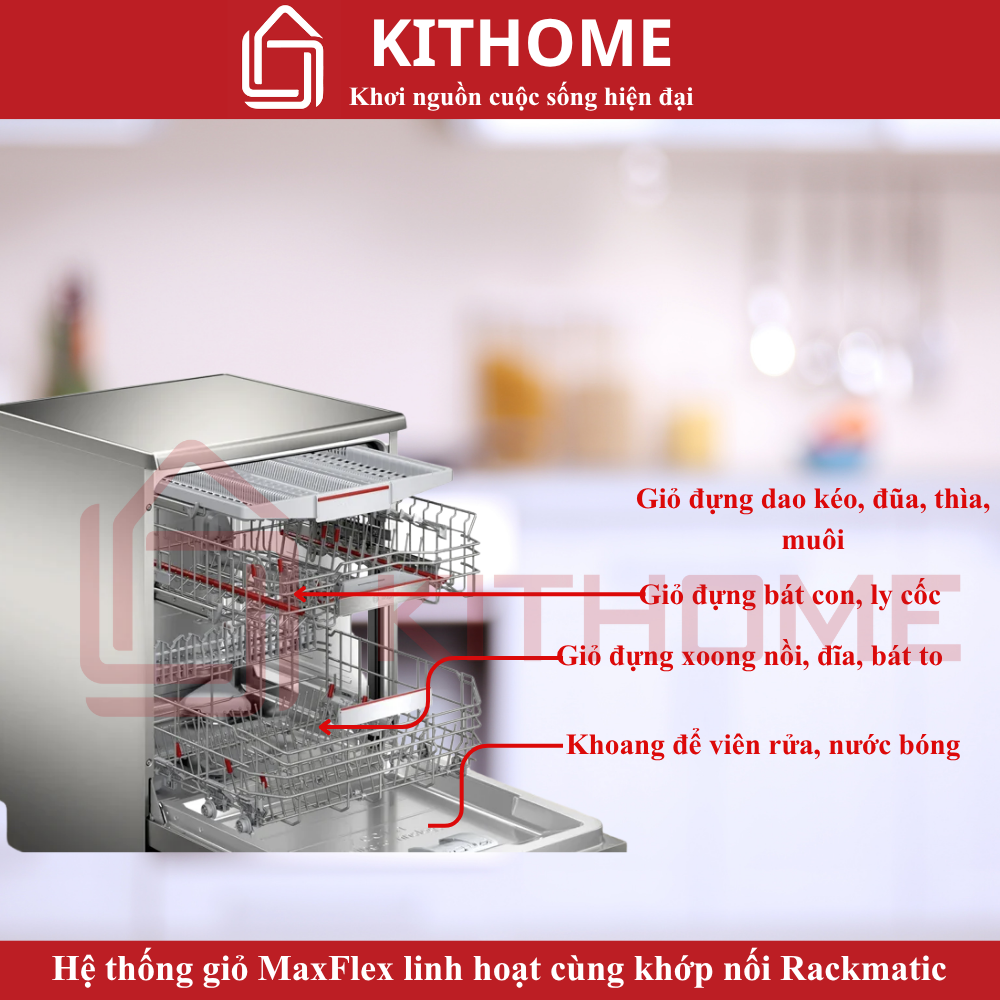 Hệ thống giỏ MaxFlex + RackMatic – linh hoạt tối đa