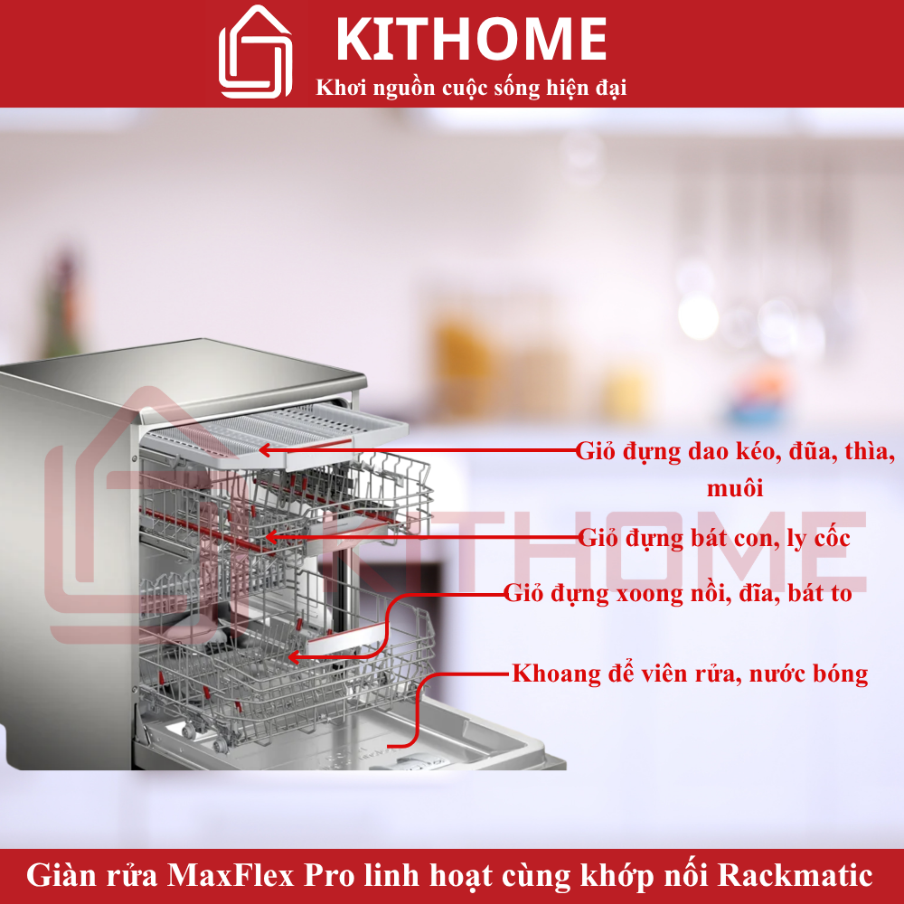 Hệ thống giàn rửa MaxFlex Pro & VarioSchublade Pro linh hoạt