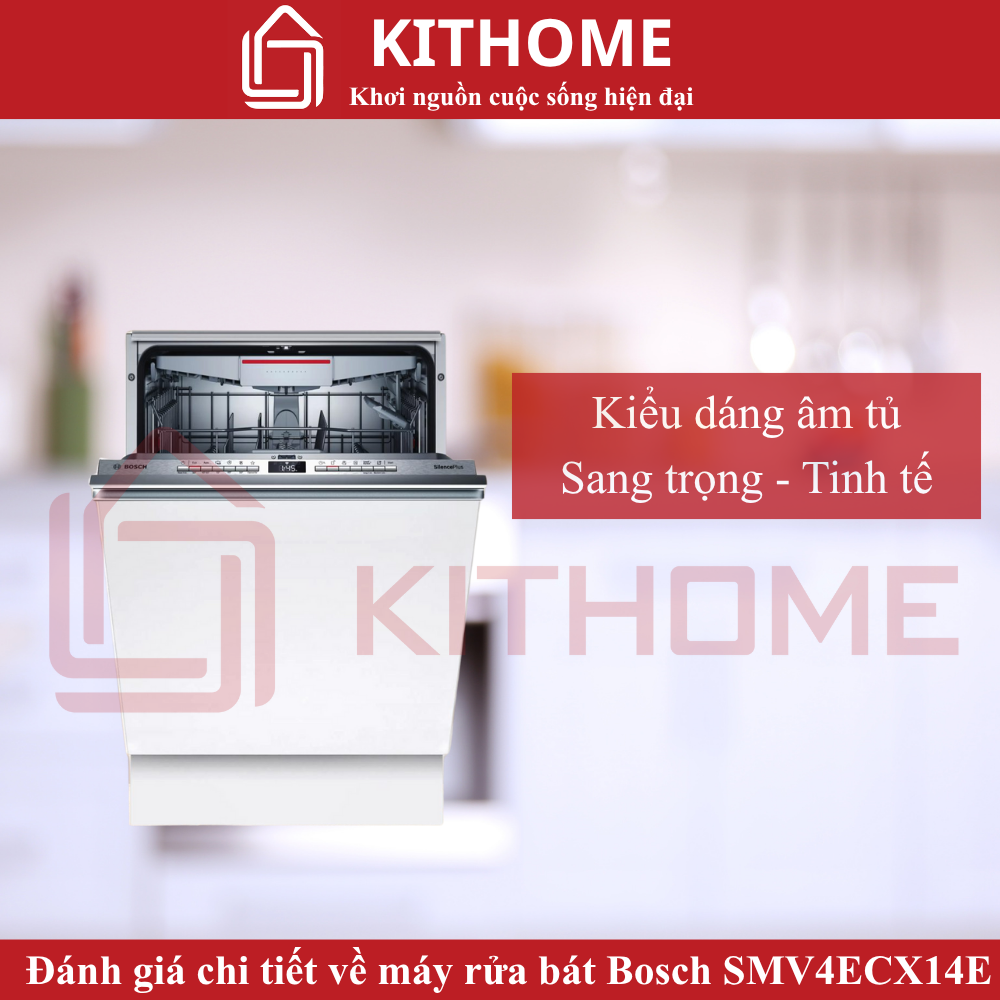 Thiết kế âm tủ sang trọng, đồng bộ hoàn hảo với gian bếp