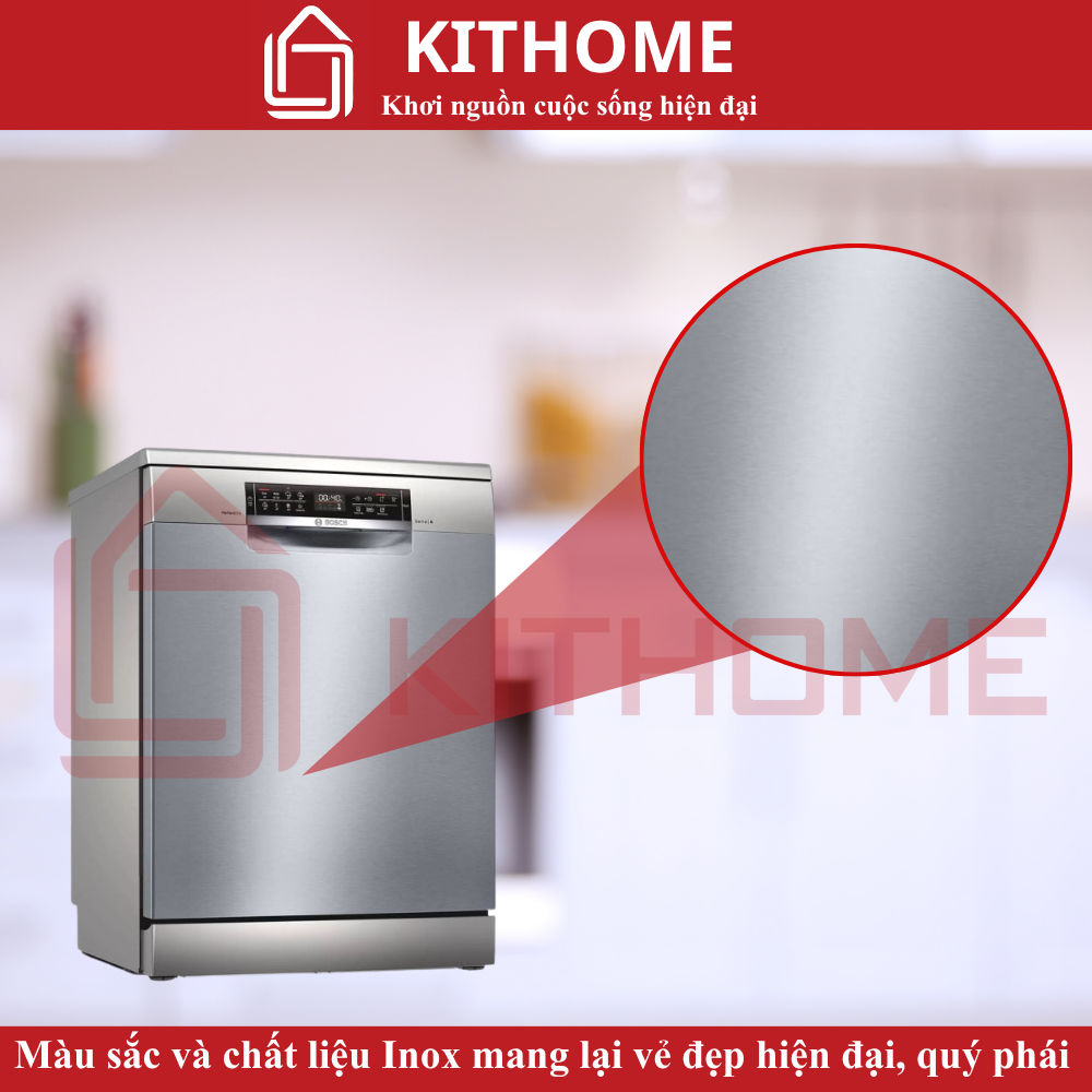 Màu sắc và chất liệu inox – Đẹp, bền, dễ vệ sinh