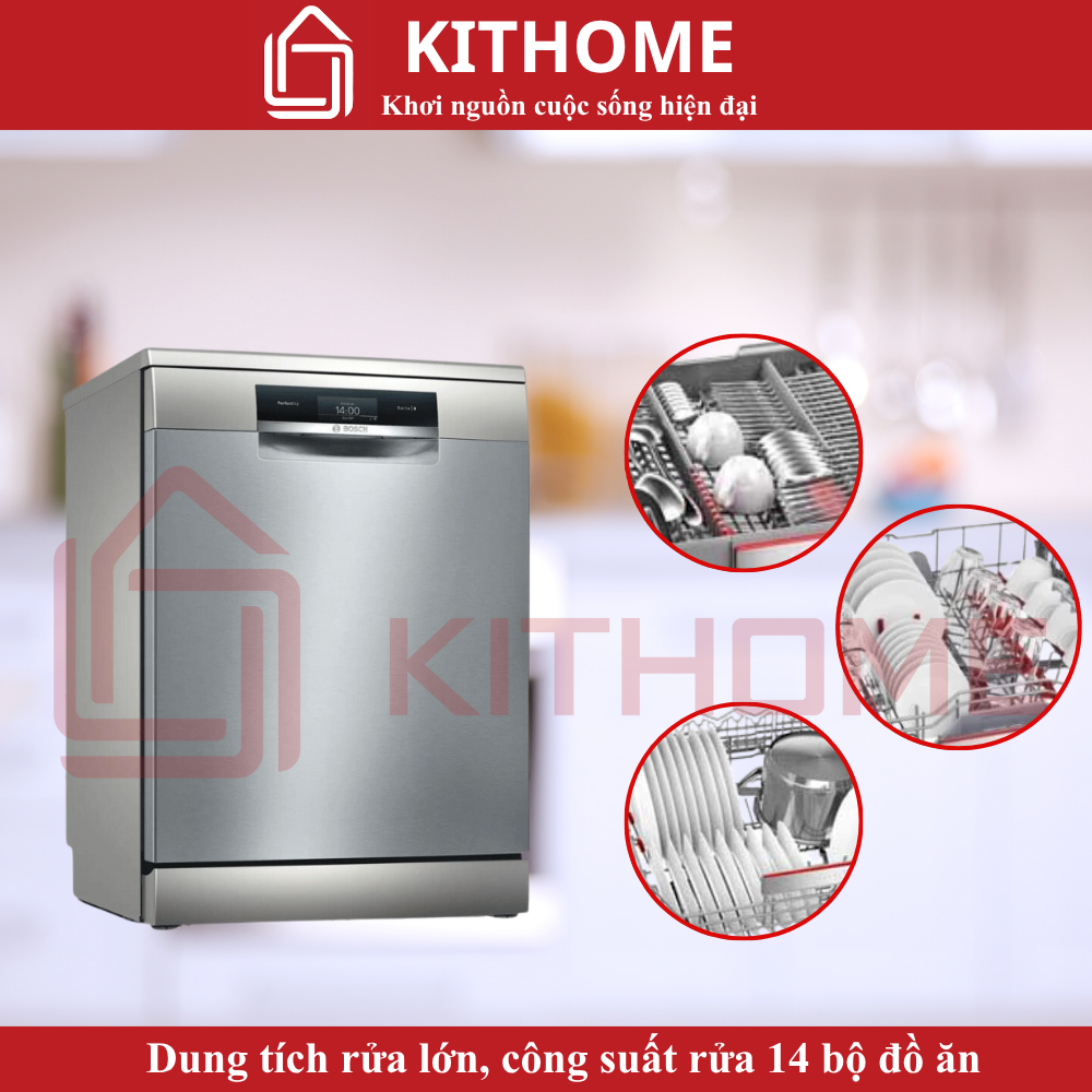 Dung tích rửa 14 bộ – lựa chọn lý tưởng cho gia đình 4–6 người