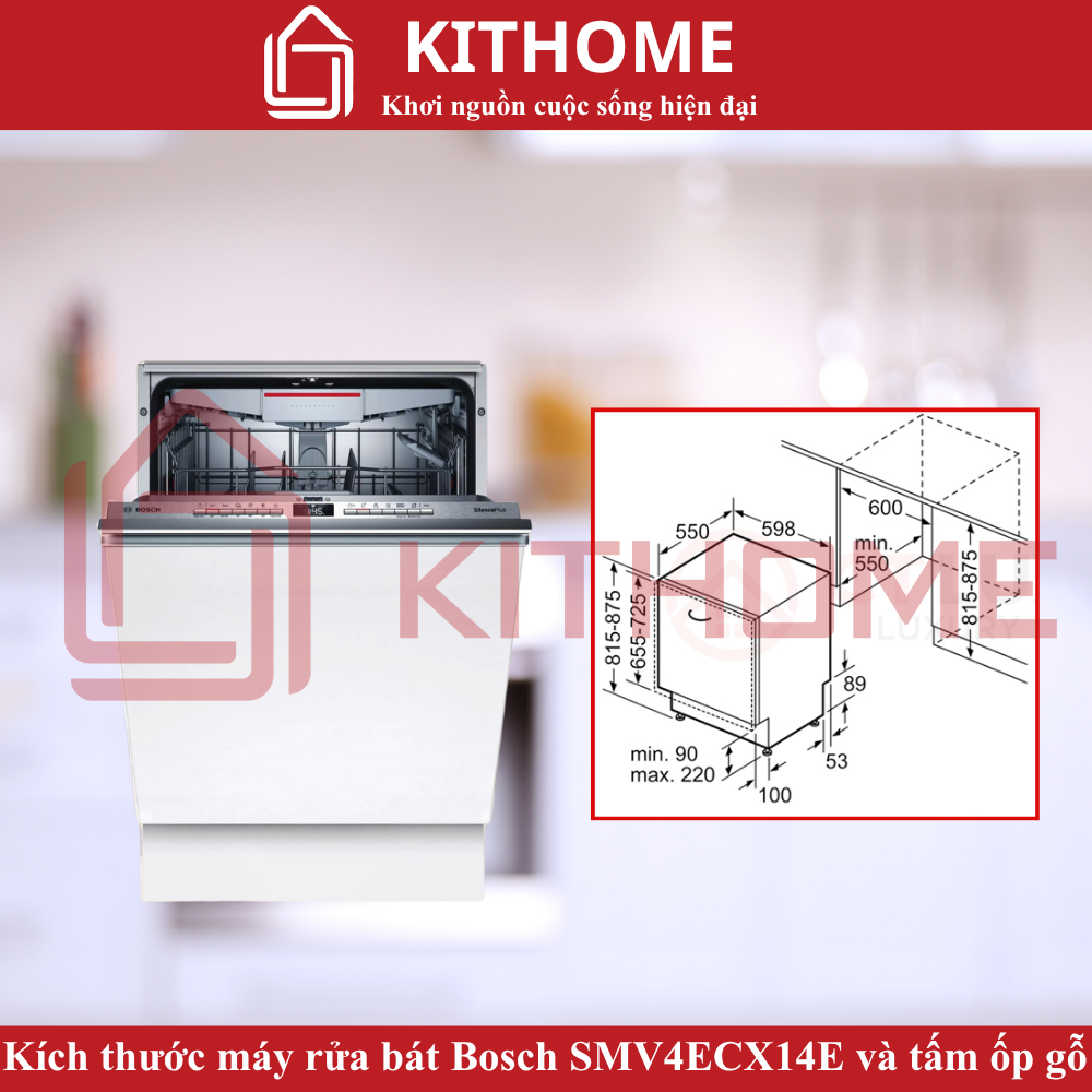 KÍCH THƯỚC MÁY RỬA BÁT BOSCH SMV4ECX14E