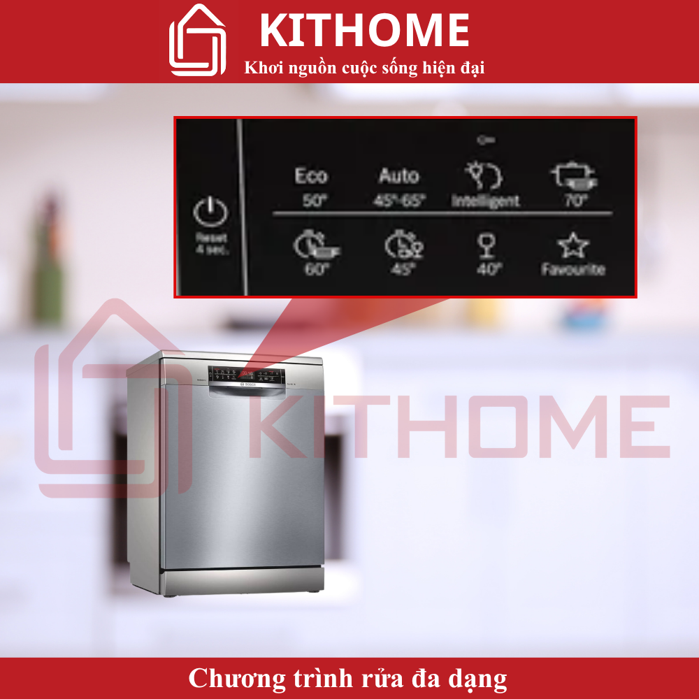 8 chương trình rửa cơ bản – Đáp ứng mọi nhu cầu sử dụng