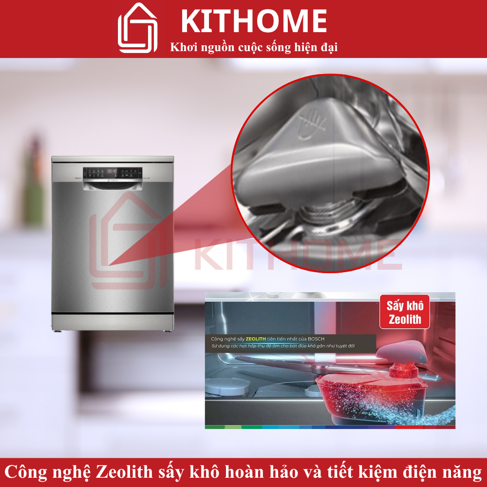 Công nghệ sấy Zeolith – Bát đĩa khô ráo, tiết kiệm điện năng