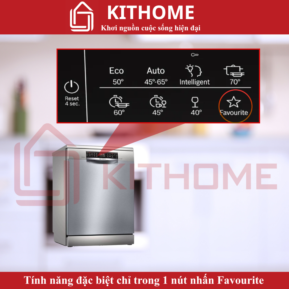 Nút Favourite – Kết hợp chương trình cơ bản và tính năng đặc biệt chỉ với 1 lần chạm