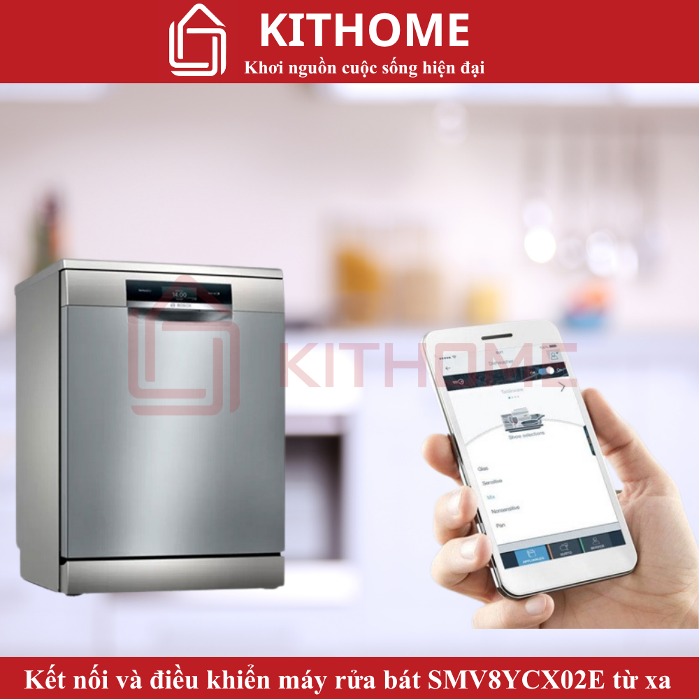 Điều khiển từ xa qua Home Connect – tiện lợi và hiện đại
