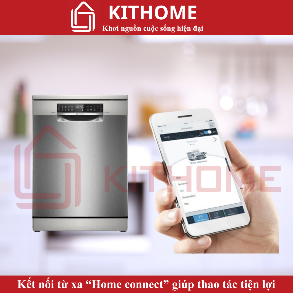Kết nối Home Connect – Điều khiển máy từ xa bằng điện thoại