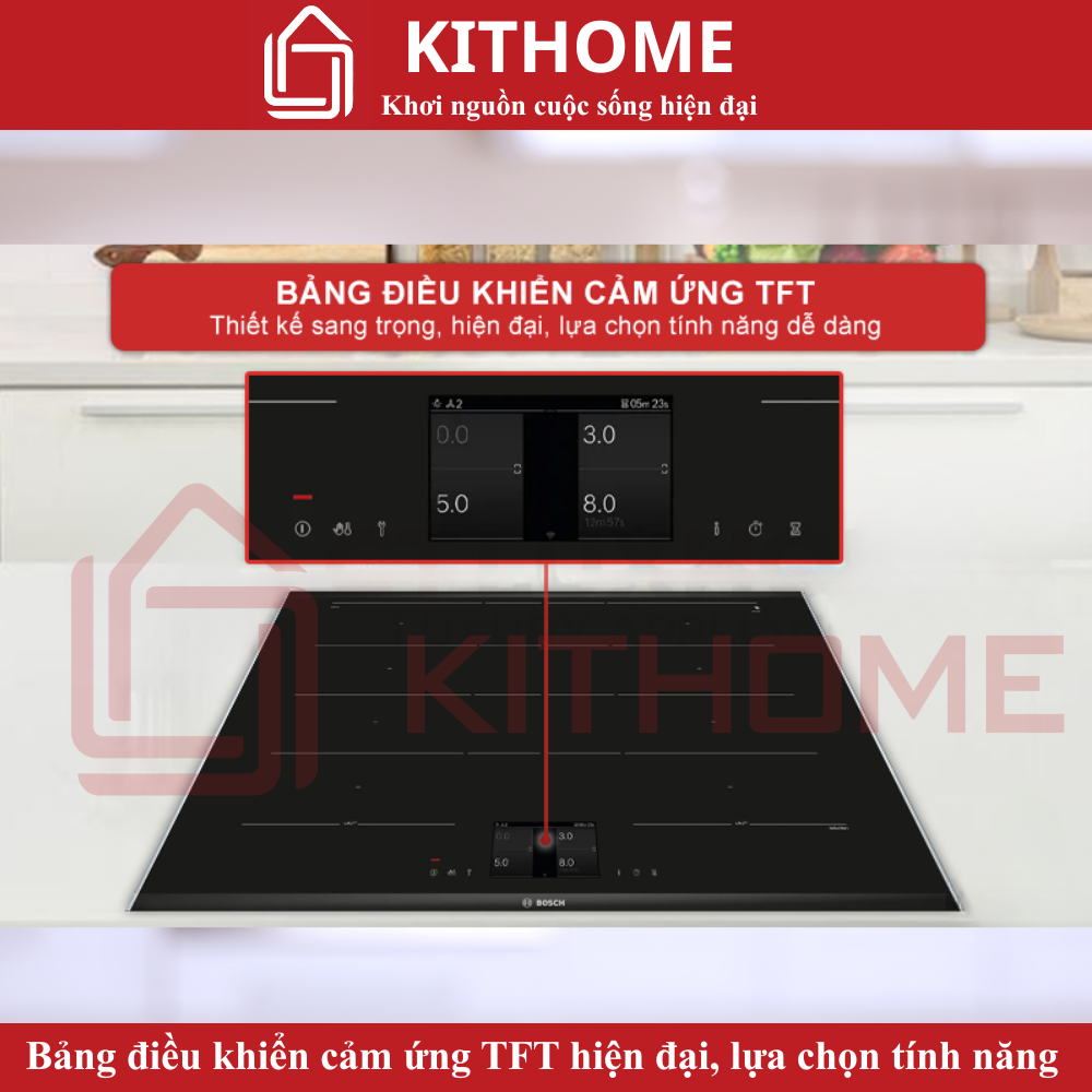 Bảng điều khiển cảm ứng TFT – Hiện đại và dễ sử dụng