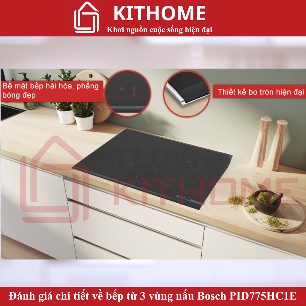 Thiết kế sang trọng và hiện đại cho gian bếp