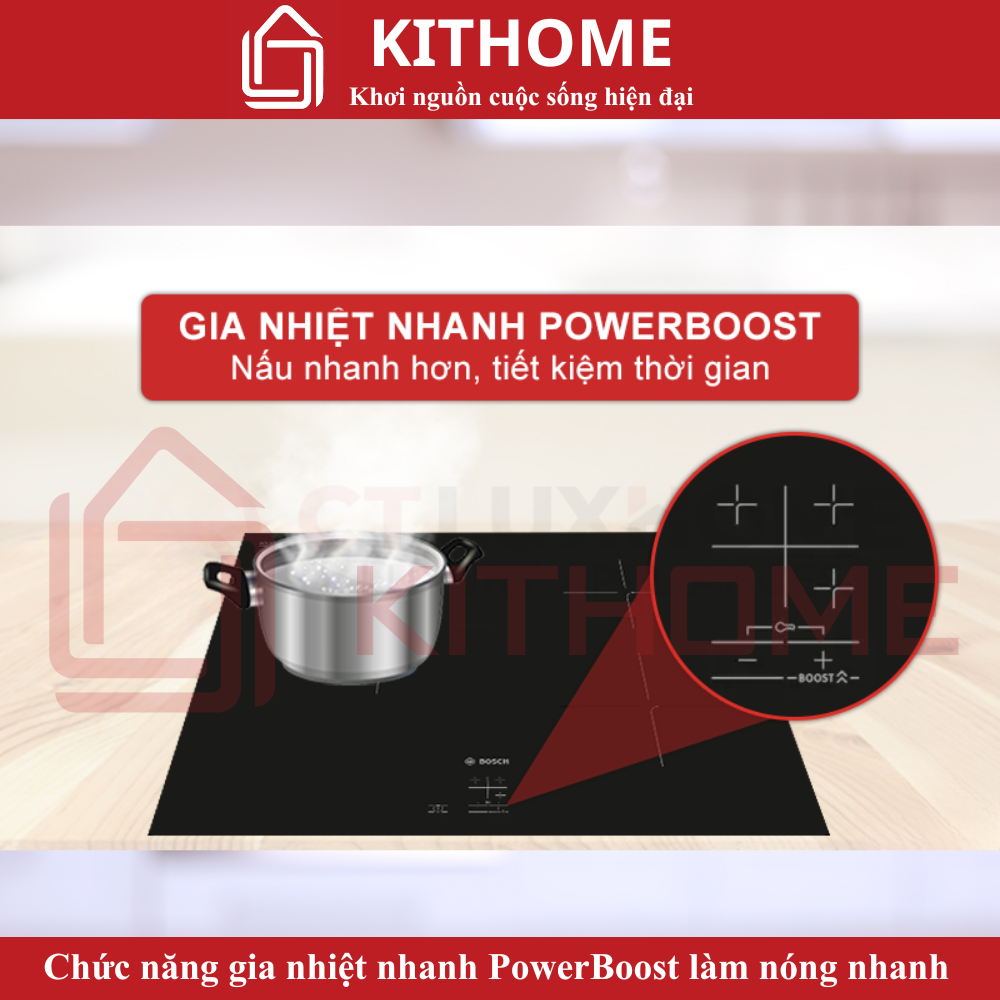 Gia nhiệt nhanh PowerBoost – tiết kiệm thời gian nấu