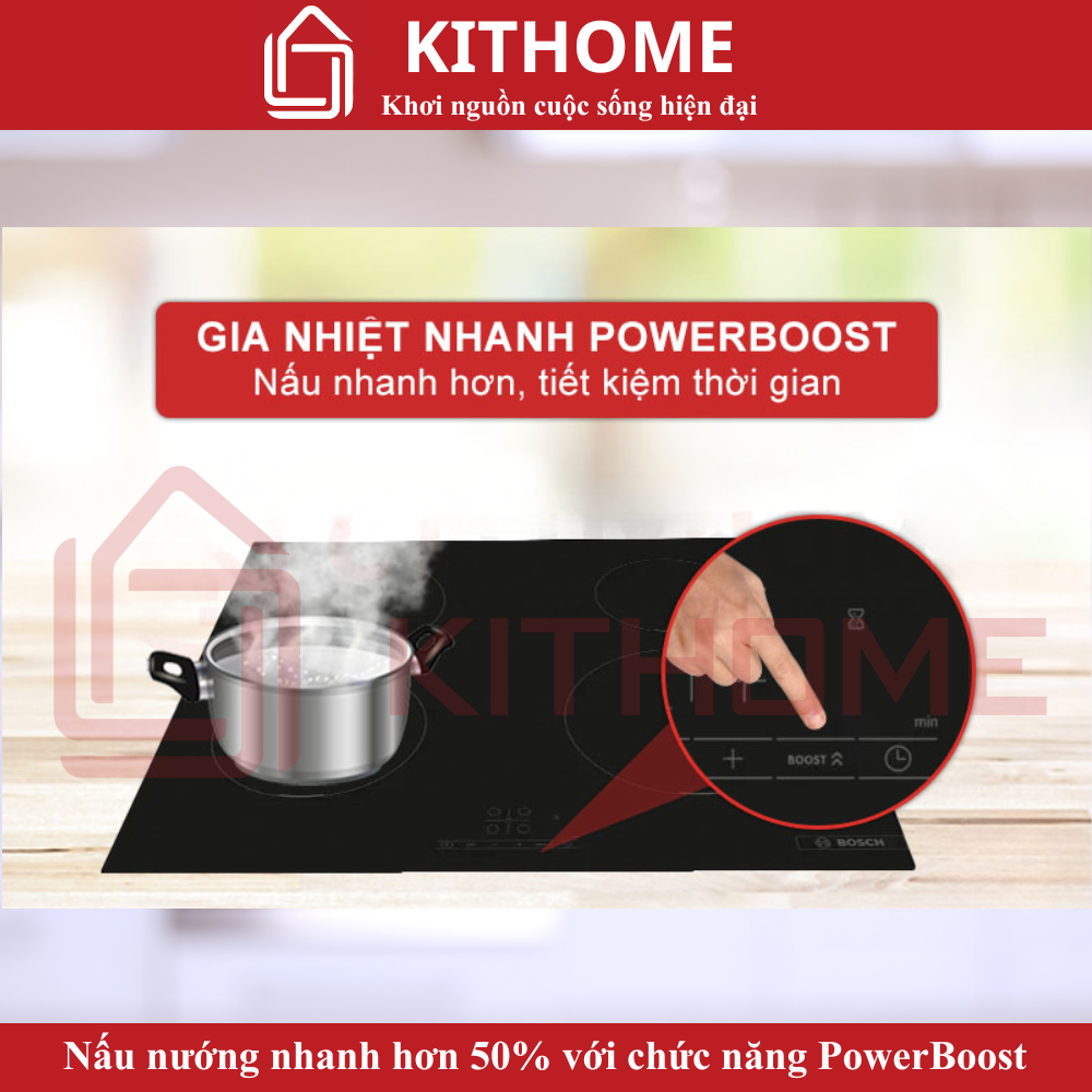 Nấu nướng nhanh hơn 50% với chức năng PowerBoost