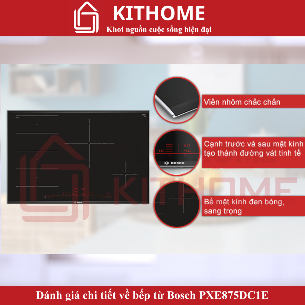 Thiết kế viền nhôm chắc chắn, vát nghiêng cạnh trước sau tinh tế