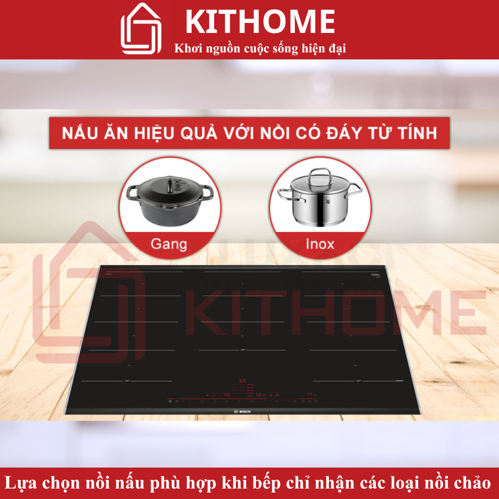 Lựa chọn nồi nấu phù hợp khi bếp chỉ nhận các loại nồi chảo có đáy từ tính