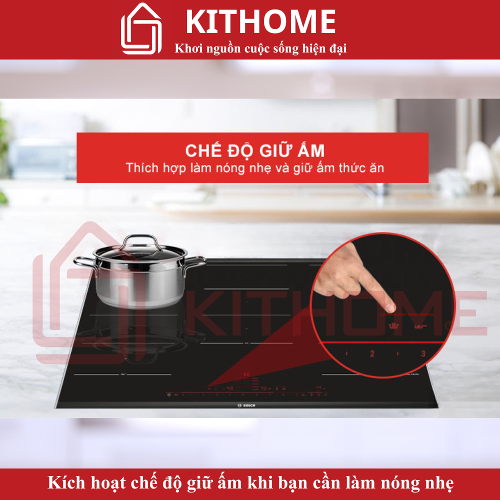 Kích hoạt chế độ giữ ấm khi bạn cần làm nóng nhẹ hoặc giữ ấm thức ăn