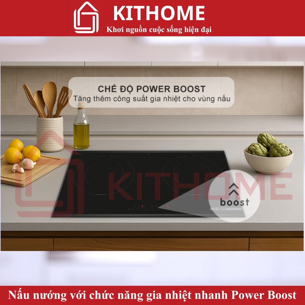 Chức năng gia nhiệt nhanh PowerBoost – tiết kiệm thời gian nấu