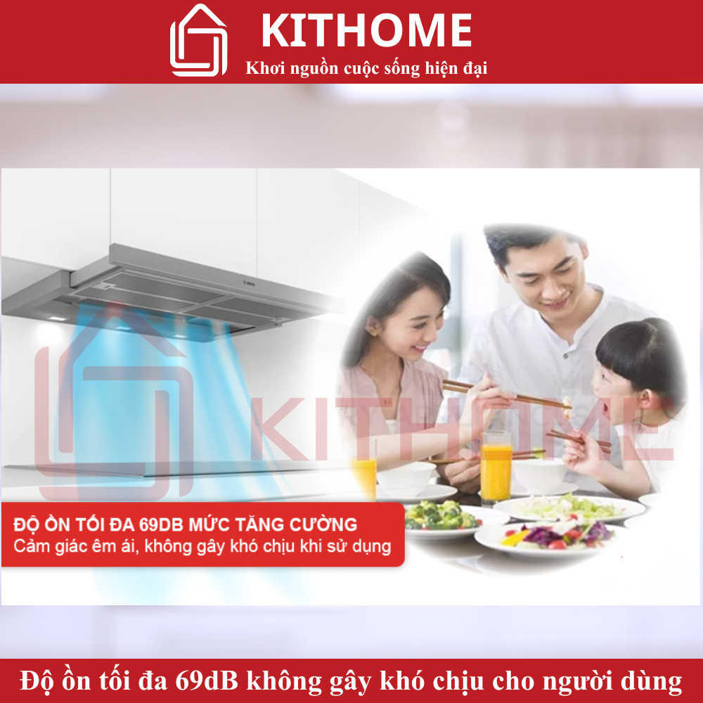 Hoạt động êm ái, độ ồn thấp