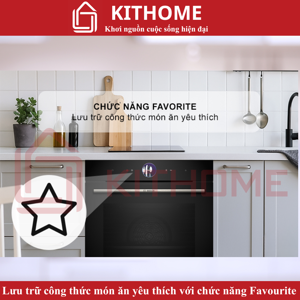 Lưu trữ công thức món ăn yêu thích với chức năng Favourite