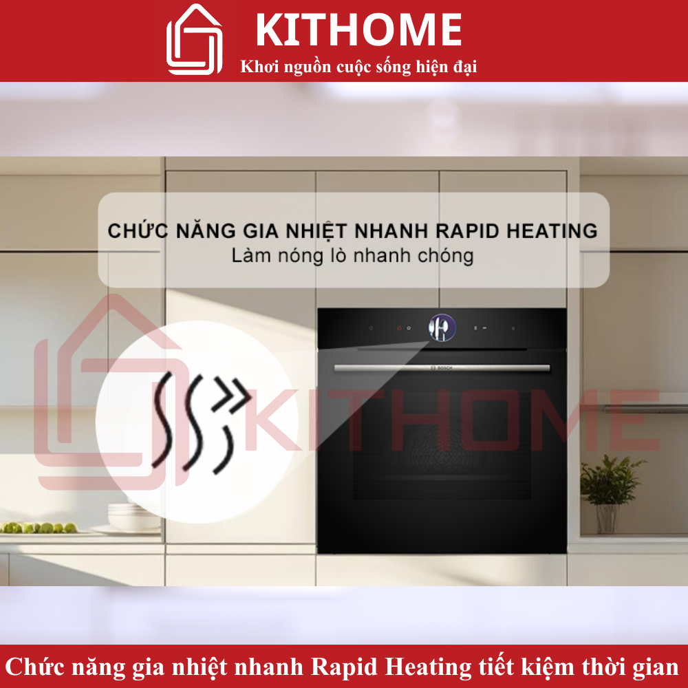 Chức năng gia nhiệt nhanh Rapid Heating tiết kiệm thời gian nấu nướng