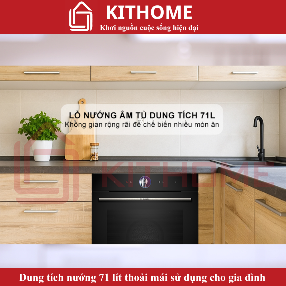 Dung tích nướng 71 lít thoải mái cho gia đình 3-5 thành viên
