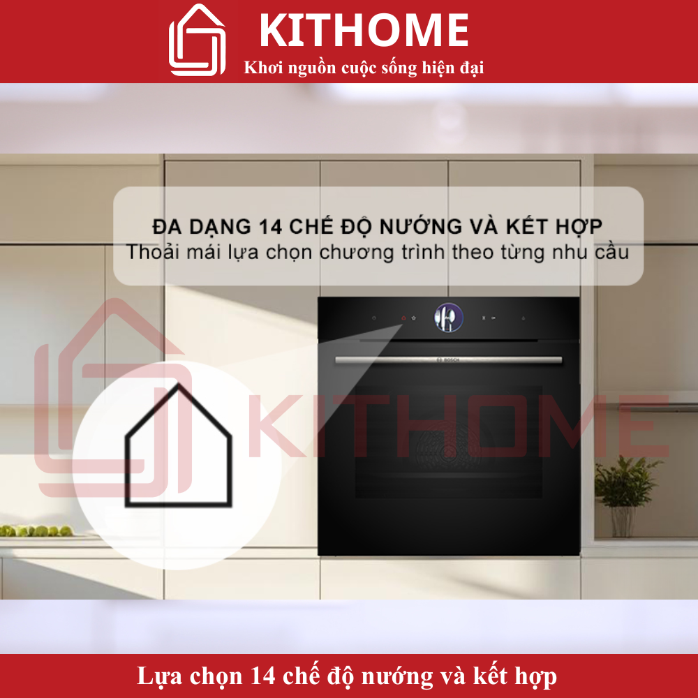 Lựa chọn 14 chế độ nướng và kết hợp