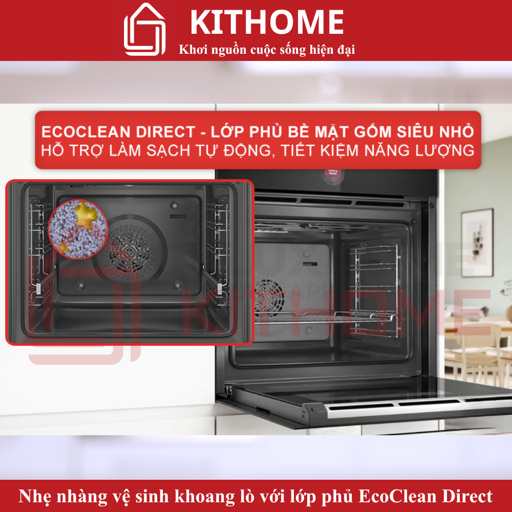 Nhẹ nhàng vệ sinh khoang lò với lớp phủ EcoClean Direct