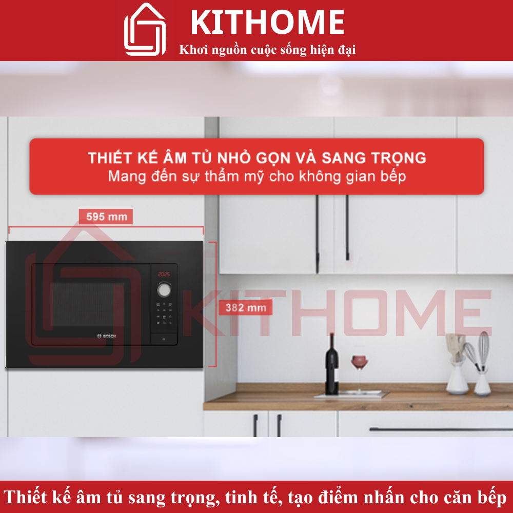 Thiết kế âm tủ sang trọng, tinh tế