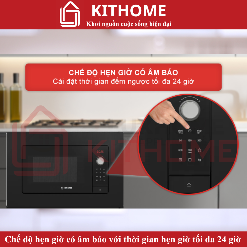 Chế độ hẹn giờ với âm báo tối đa 24 giờ