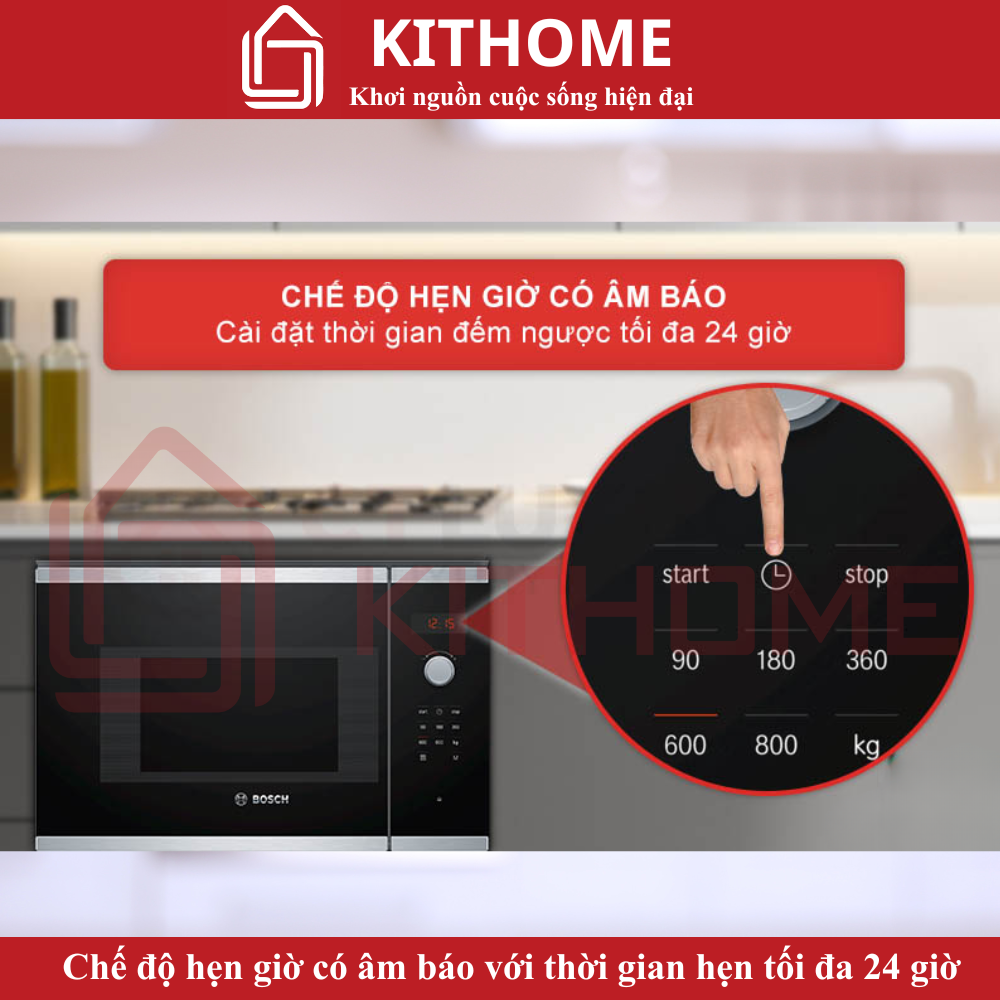 Chế độ hẹn giờ thông minh với tín hiệu âm thanh